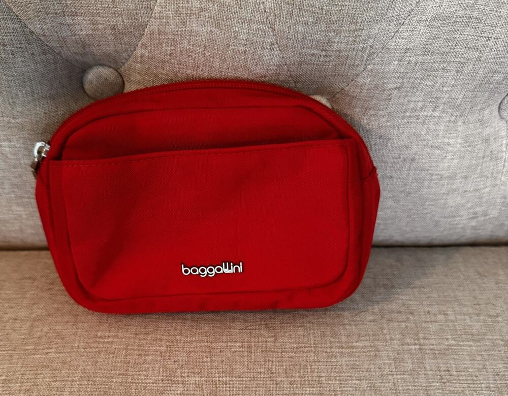 Baggallini Red Pocket Cosmetic - Makeup Bag - Makeup